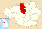 Bury UK locator map